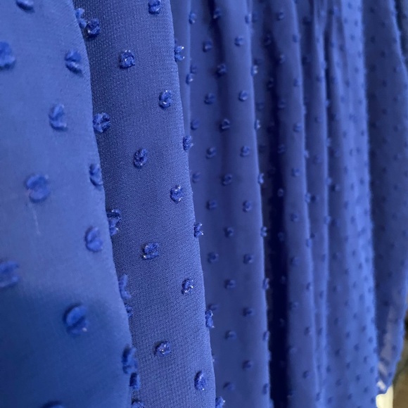 Charter Club Royal Blue Textured Blouse - Picture 3 of 6